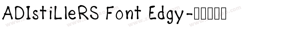ADIstiLleRS Font Edgy字体转换